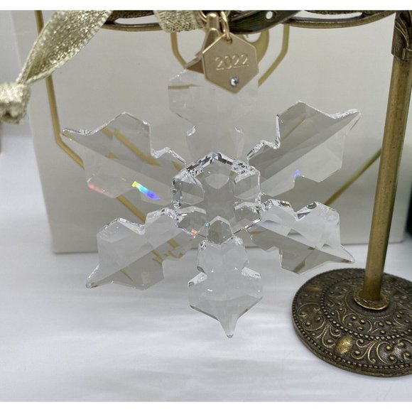 NEW Authentic Swarovski Brand 5615387 Ice Snowflake Annual Edition 2022 Ornament - Picture 3 of 6